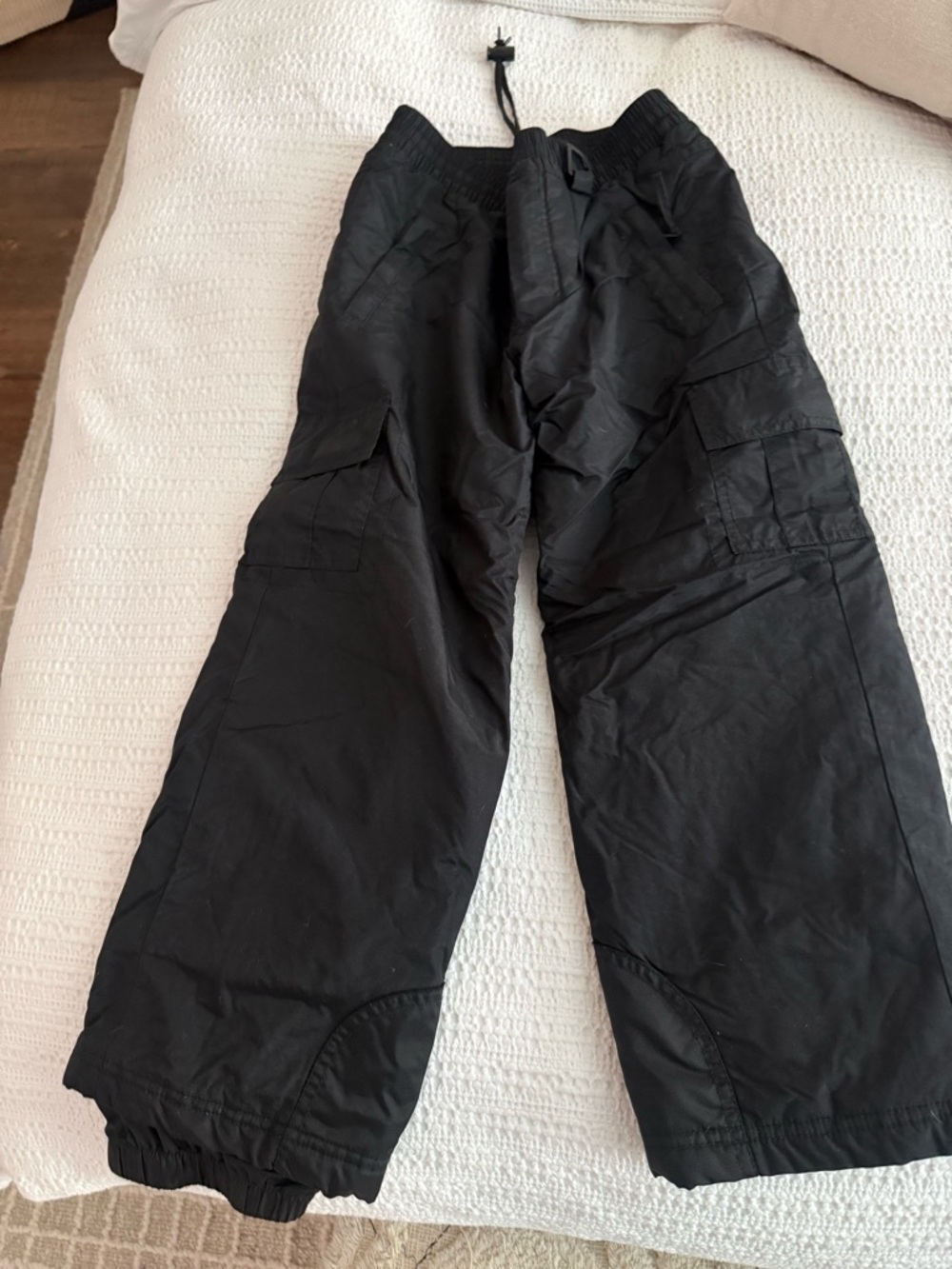 Black snow Drawstring Pants